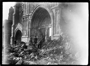 The ruins of Ypres Cathedral