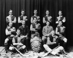 Wellington Hockey Representatives, New Zealand Shield holders, 1912 - Photograph taken by Zak Studios