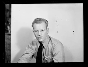 Portrait of Leading Aircraftsman A B Jenkins of the RNZAF