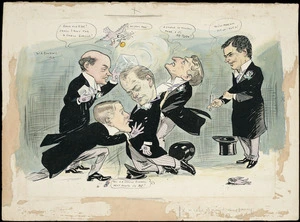 Bowring, Walter Armiger, 1874-1931 :The five groomsmen. 1910.