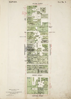After the Earthquake; Napier, plan of block No.1