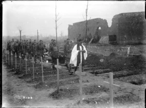 Funeral of Lieutenant Colonel George Augustus King during World War I, Ypres