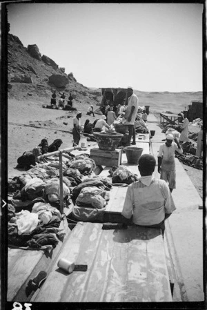 Laundry, Maadi military camp, Egypt, during World War II