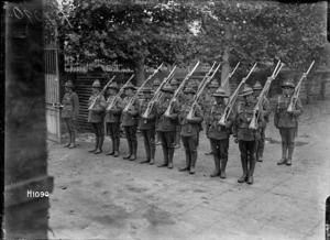 The New Zealand Divisional Headquarters guards, Beauvois, World War I
