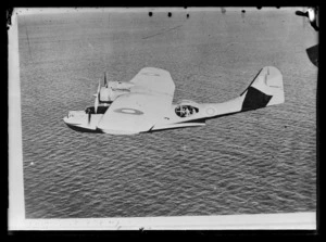 Copy negative of a Consolidated Catalina flying boat