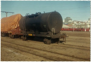 Railway wagon BxC 8 parked at Wellington, New Zealand