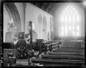 Church interior, Bere Ferrers, Devonshire