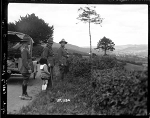 New Zealand soldiers near Lustleigh farm, World War I