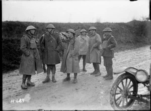 Officers of a Wellington Regiment in France, World War I
