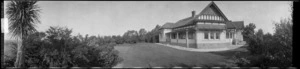 [Large house with tennis court. Garden and grounds.]