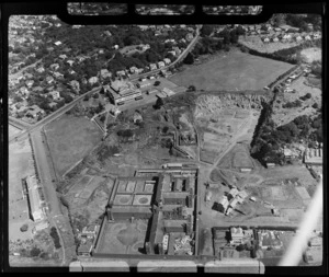 Mount Eden Prison and Auckland Grammar School with Mountain Road behind, Mt Eden, Auckland City