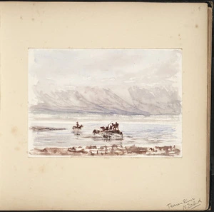 Green, William Spotswood, 1847-1919 :Tasman River, N. Zealand, [13 February 1882]