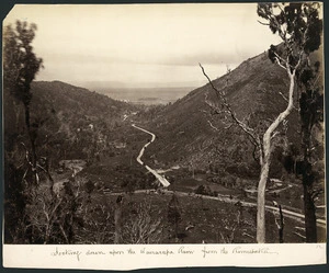 Bragge, James, 1833?-1908 :Photograph of Wairarapa from Rimutaka Range