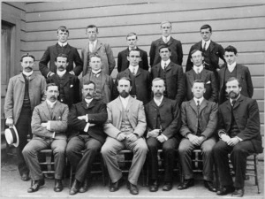 Creator unknown : Group photograph of Wellington College masters