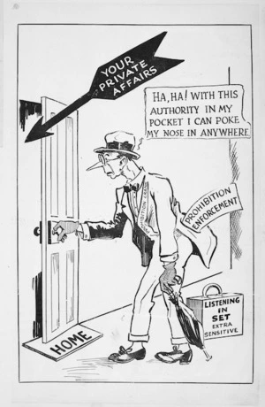 [Gilmour, John Henry], 1892-1951 :Your private affairs. Ha, ha! With this authority in my pocket I can poke my nose in anywhere. [1925]