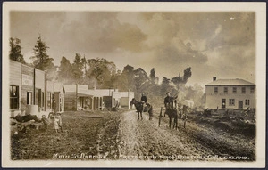 Main Street, Ohakune - Photograph taken by William Beattie and Company, Auckland