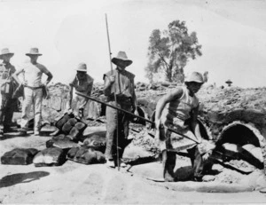 Baking bread for the troops, Tel El Kebir, Egypt