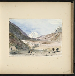 Green, William Spotswood, 1847-1919 :3rd camp, [Tasman Valley. February 1882]