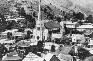 Greymouth, with St Patrick's Church and Convent