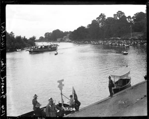 View of the Thames River at Walton-on-Thames, World War I
