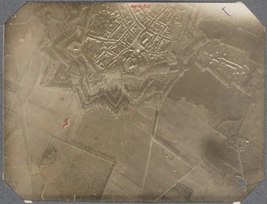 Aerial view of Le Quesnoy and adjacent countryside