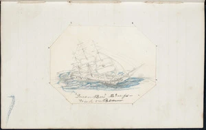 Sketch of the ship Queen Bee