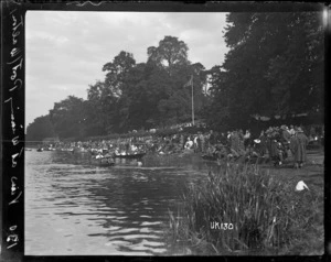 The river bank at Walton-on-Thames Hospital, World War I