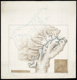 Sharbau, H (Henry), fl 1860-1904 :[The central portion of the Southern Alps of New Zealand compiled from the Government Survey with additions by A P Harper, and others] [ms map]. [1892]