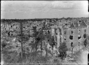 View of Bapaume from the Citadel, World War I