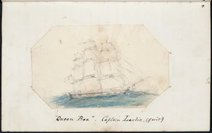 Sketch of the ship Queen Bee