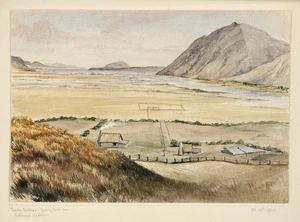 Rees, William Gilbert, 1827-1898 :Lake Tekapo looking south from Richmond old station. Oct 12th 1884.