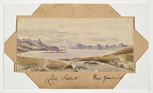 Artist unknown :Lake Pukaki, New Zealand. [ca 1885].