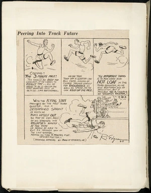 Cartoon about the "three-minute mile"