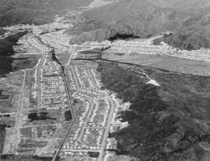 Aerial view of Wainuiomata, Lower Hutt, Wellington