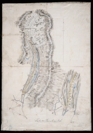 [Brodrick, Thomas Noel, 1855-1931?] :Plan of glaciers surrounding Mt. Cook [ms map]. [1889-90?]