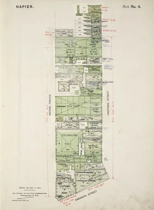 After the Earthquake; Napier, plan of block No.4