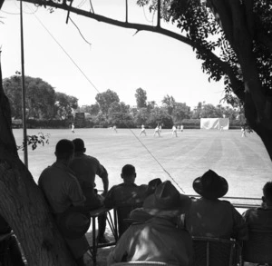 New Zealand cricket team playing at Gazira, Cairo