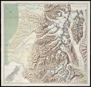 Map of the Southern Alps of New Zealand from the latest Government survey / with additions by E.A. FitzGerald.