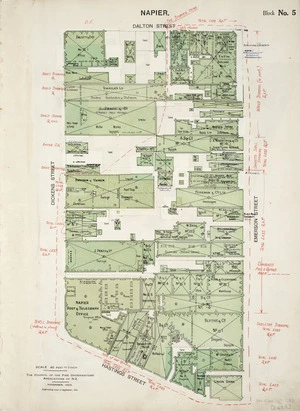 After the earthquake; Napier, map of Block No.5