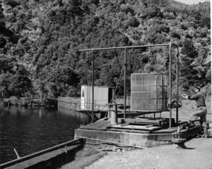 Filter at the low dam, Wainuiomata Reservoir, Wellington region