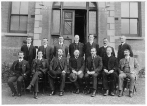 Group portrait of Wellington College staff
