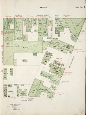 After the Earthquake; Napier, plan of block No.6
