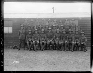 Instructors at a New Zealand military camp in England, World War I
