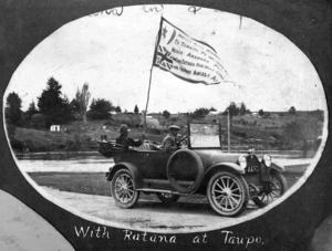 Tahupotiki Wiremu Ratana publicising the Ratana Movement in Taupo