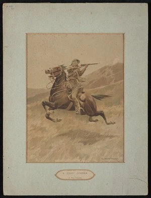 Montbard, G :A tight corner, a New Zealander [ca 1900]