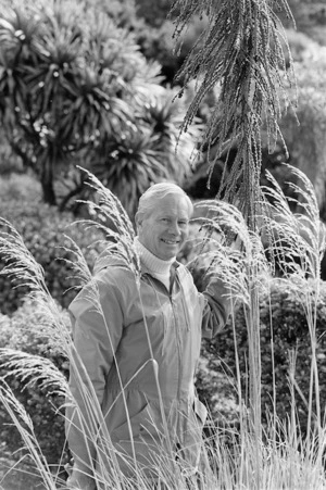 Ray Mole upon his retirement from the Otari Native Plant Museum, Wilton, Wellington