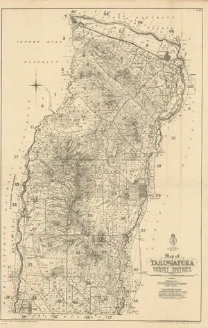 Map of Taringatura Survey District [electronic resource] / drawn by W. Deverell, Septr. 1898, additions to Septr. 1920.
