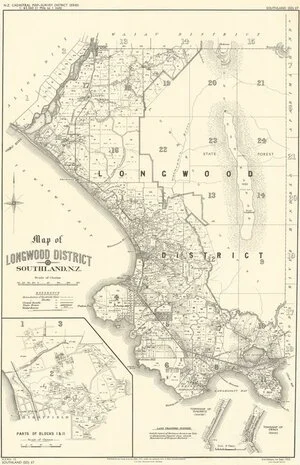 Map of Longwood District, Southland, N.Z. [electronic resource].
