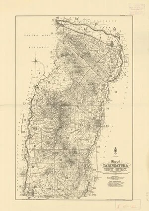 Map of Taringatura Survey District [electronic resource] / drawn by W. Deverell, Septr. 1898.