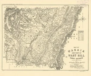 Map of Wakaia [i.e. Waikaia] and part of Wart Hill survey districts [electronic resource].